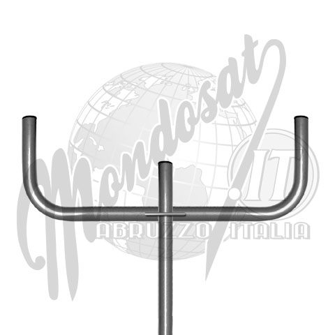 POLARIZZATORE CURVO DOPPIO IN ALLUMINIO PER ANTENNE