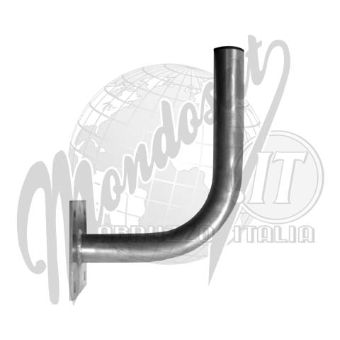 SUPPORTO A MURO IN ALLUMINIO PER FISSAGGIO PARABOLE Ø 5CM 2.5MM CORTO